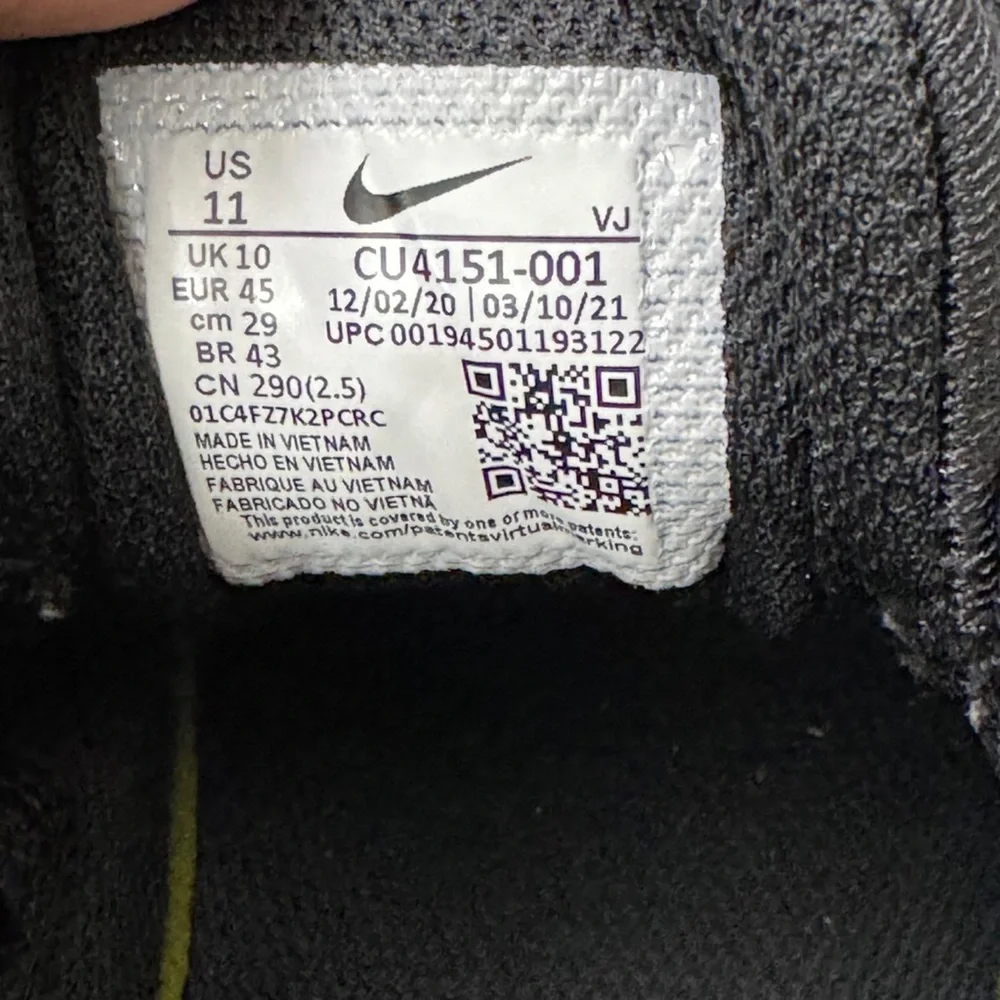 Nike‎ Air Max Bolt Triple Black Size 11